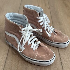 Vans High Tops - Blush Suede/Canvas